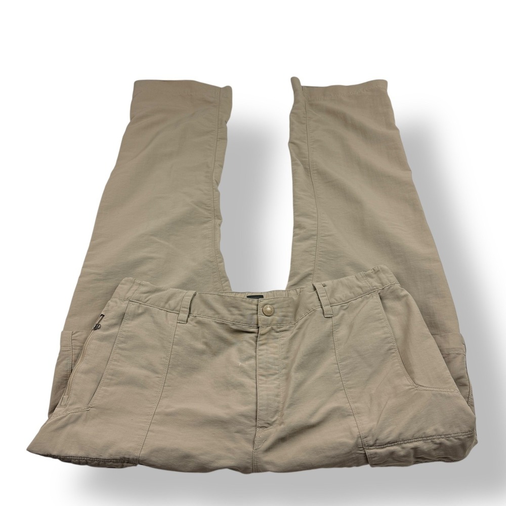 The North Face Mens Convertible Cargo Pants/Shorts Khaki Outdoor Hiking Size L‎